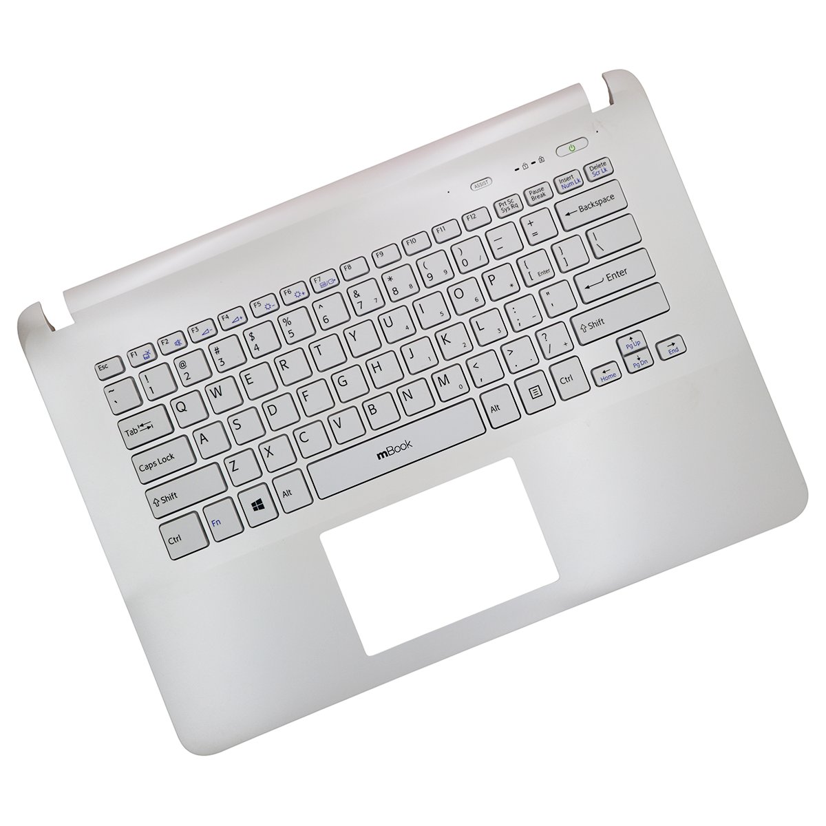 Palmrest com Teclado US Branco para Sony Vaio SVF14425CLB, 