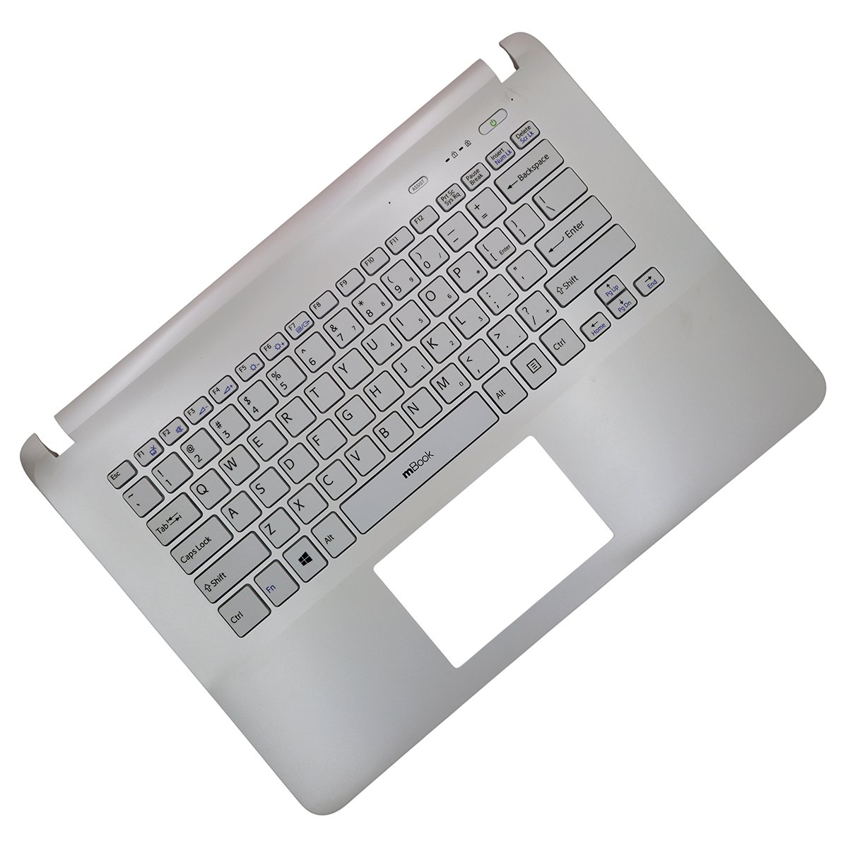 Palmrest com Teclado US Branco para Sony Vaio SVF143290X, 