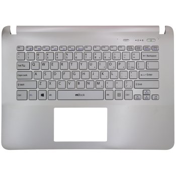 Palmrest com Teclado US Branco para Sony Vaio SVF14, 