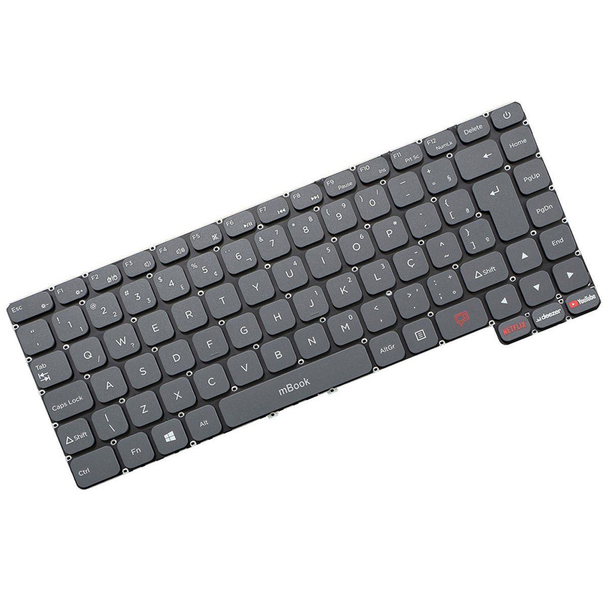 Teclado Para Notebook Positivo Motion Gray C4128c-s, Q464c, 