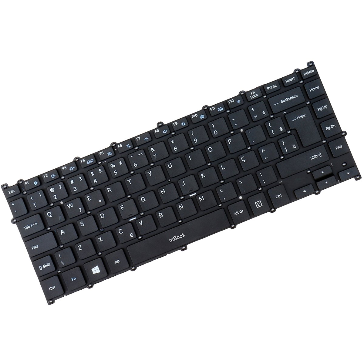 Teclado compatível Samsung NSK-MR3SN branco com ç, 
