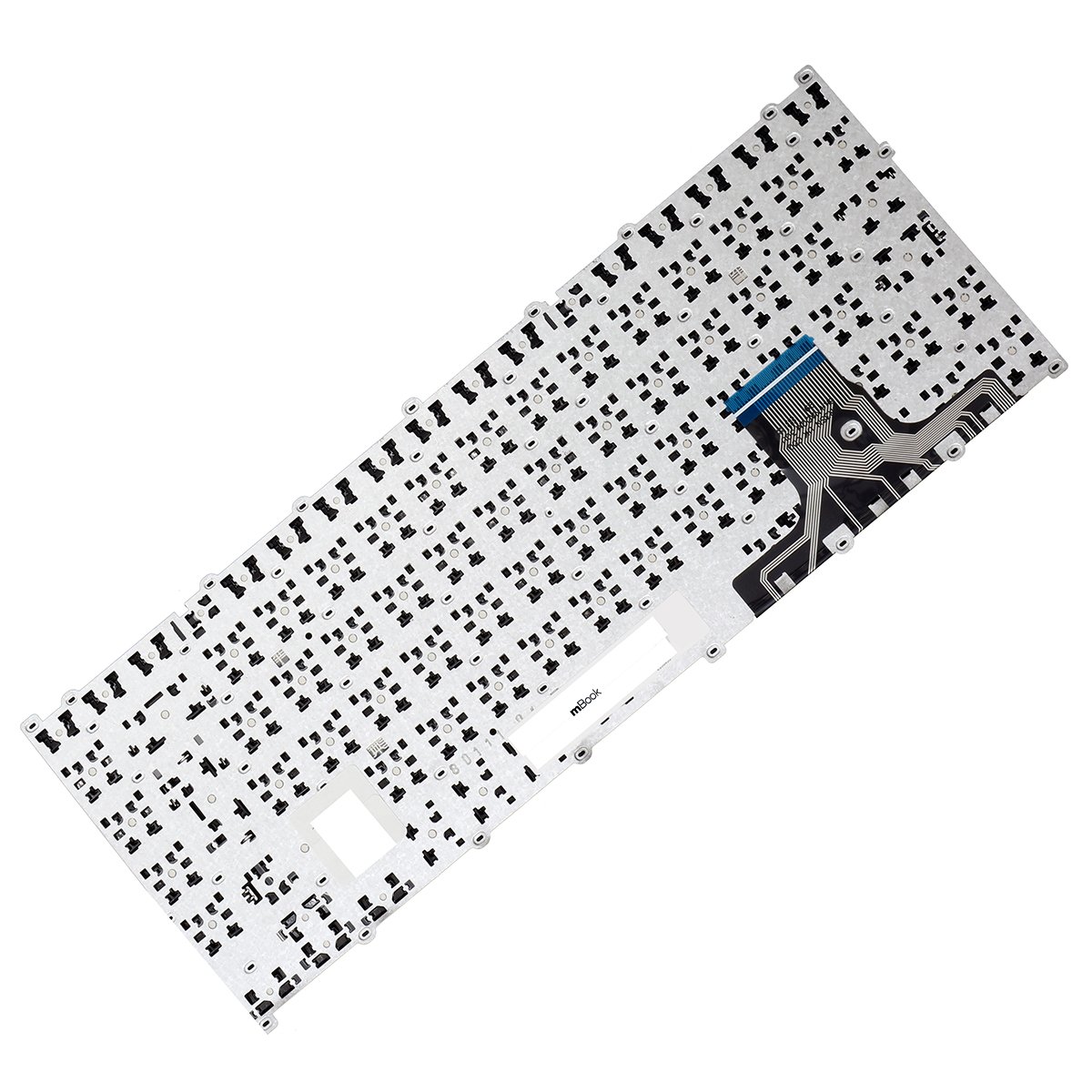 Teclado compatível Samsung BA98-00890P branco com ç, 