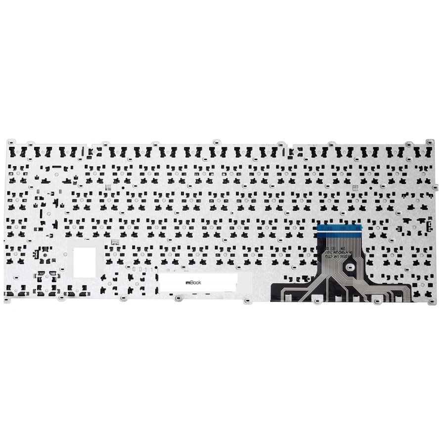 Teclado compatível Samsung BA98-00890P branco com ç, 