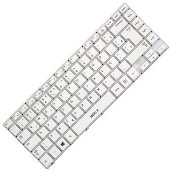 Teclado compatível Samsung BA59-03680A branco com ç, 