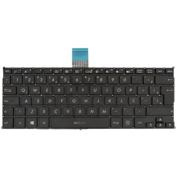 Teclado compatível Asus AEEX8601020 sem moldura com ç, 