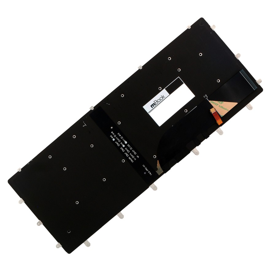 Teclado compatível P55F002 com ç sem moldura com luz, 