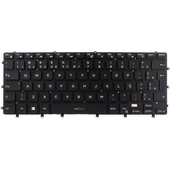 Teclado compatível Dell P56F001 com Ç e Leds, 