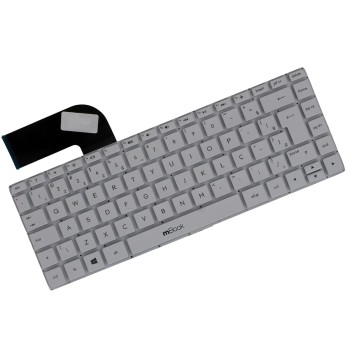 Teclado compatível HP 773713-201 branco com Ç, 