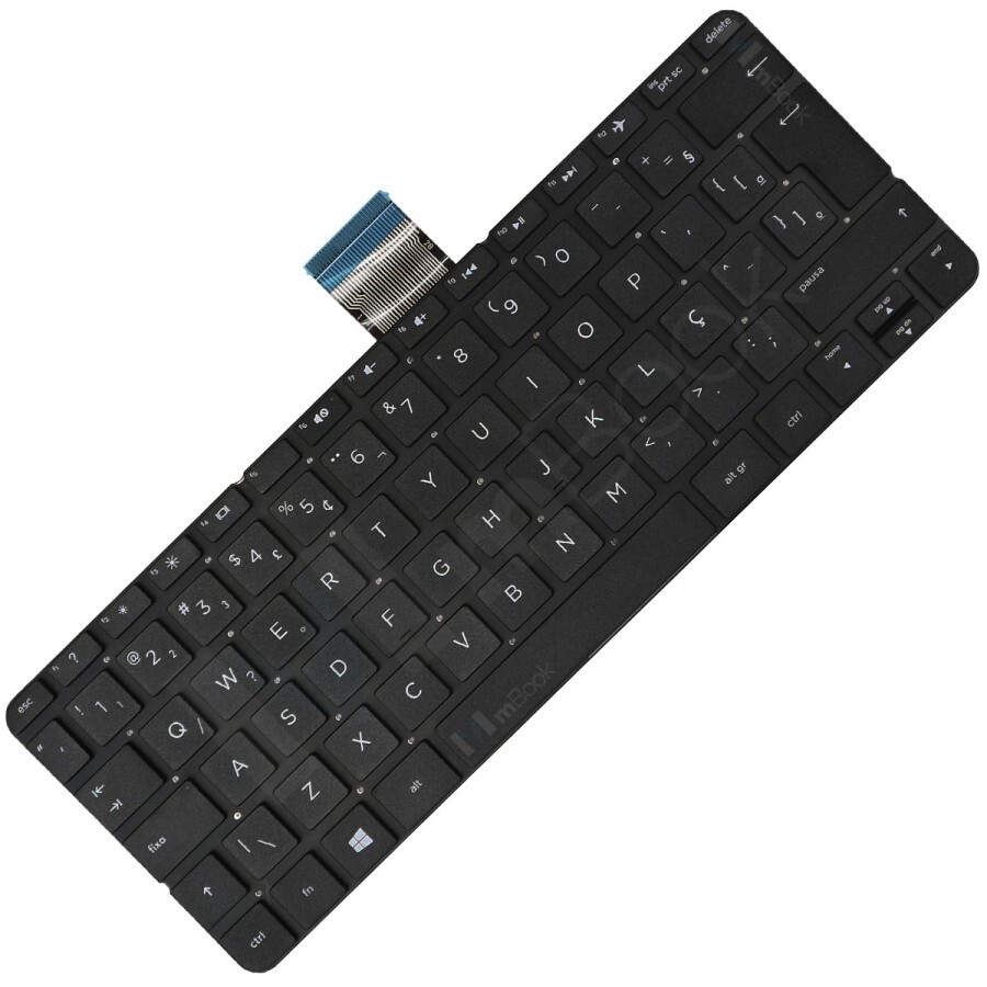 Teclado compatível com HP PK131501A29 com Ç, 