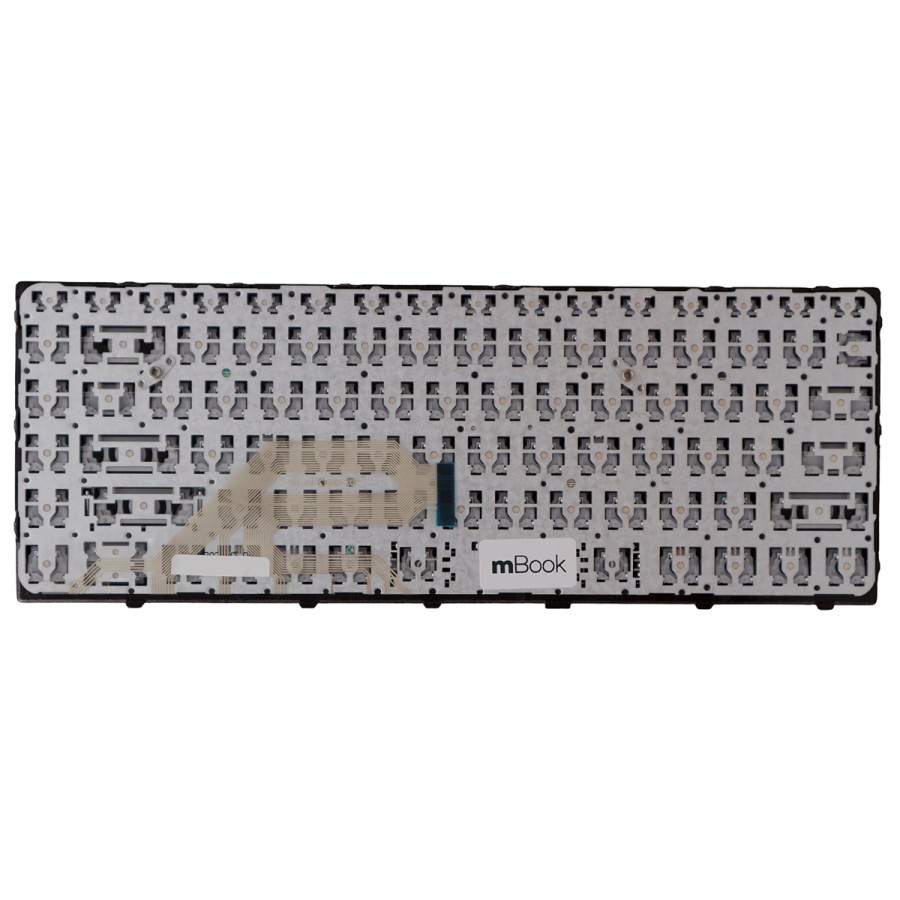 Teclado compatível HP L21585-001 moldura prata, 
