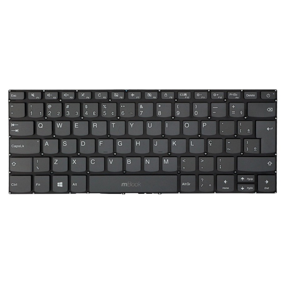 Teclado compatível Lenovo PK131YN2A20 com Ç, 