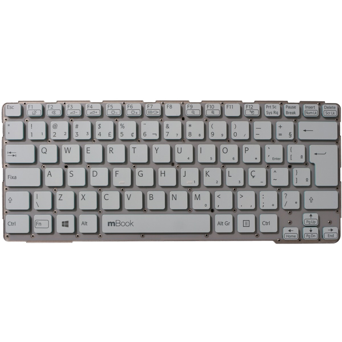 Teclado compatível Sony Vaio 9Z.N6BBF.R1B com Ç, 