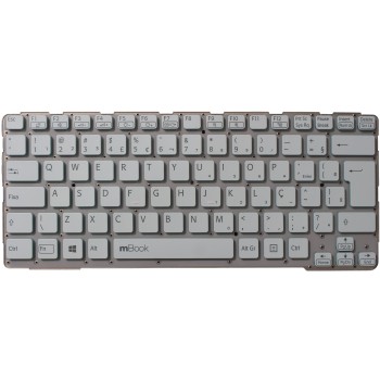 Teclado compatível Sony Vaio 9Z.N6BBF.R1B com Ç, 