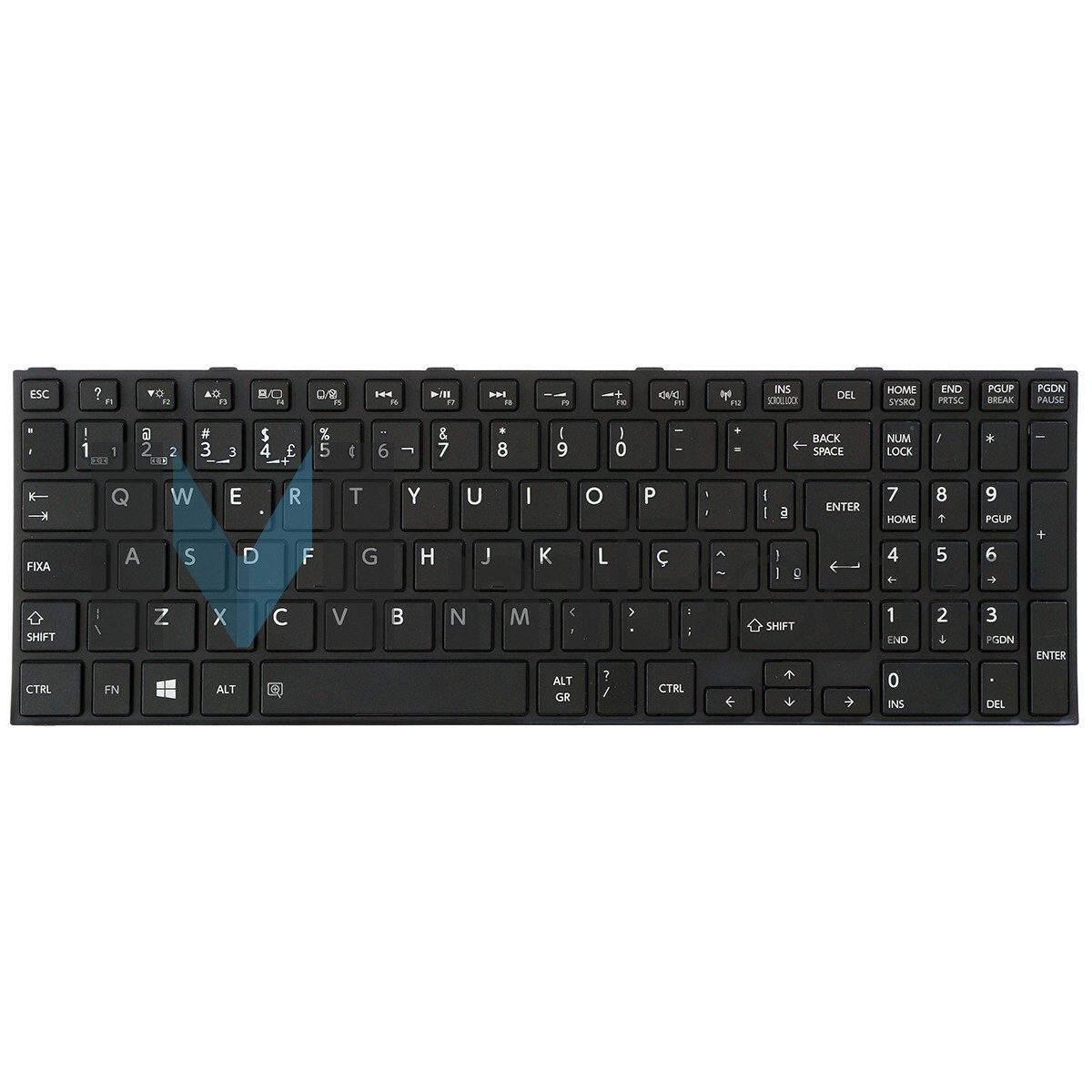 Teclado para Toshiba Satellite Pro R50-B com moldura Ç, 