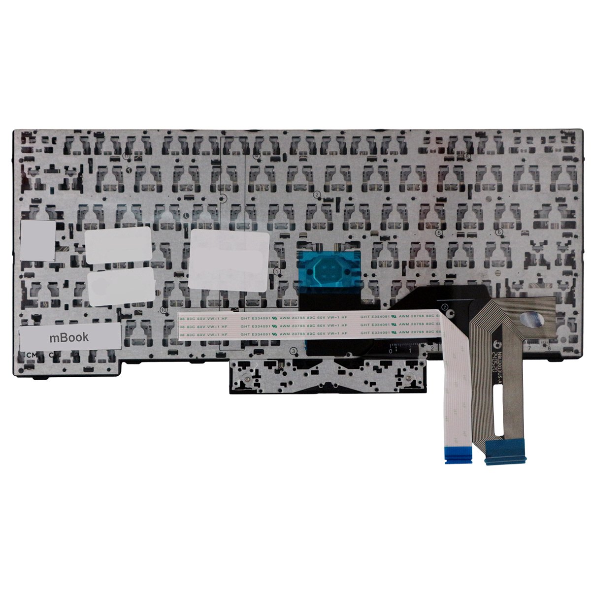 Teclado compatível com Lenovo PK131668200 US, 