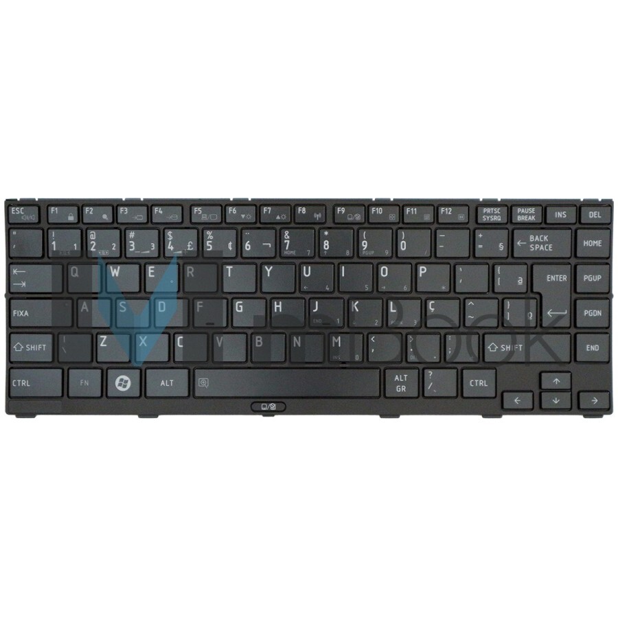 Teclado para Toshiba Satellite R840 sem trackpoint com ç, 