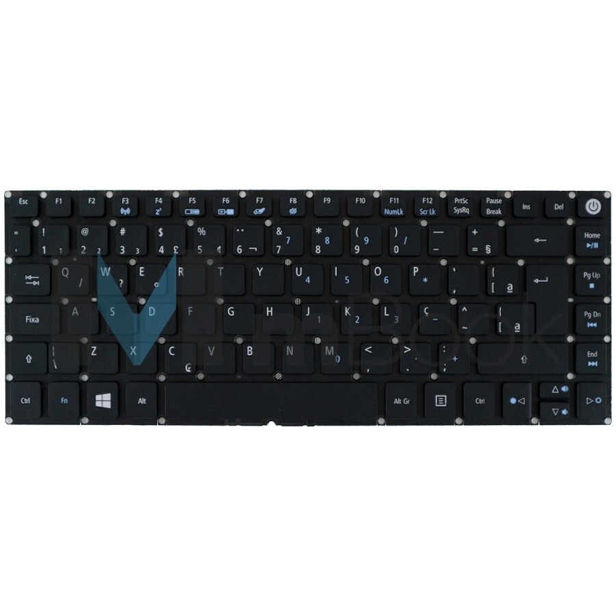 Teclado compatível Acer 0KN1-091BR11 sem Frame, 