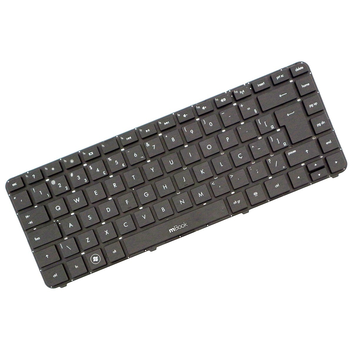 Teclado compatível com HP Pavilion 659298-201 sem moldura ç, 