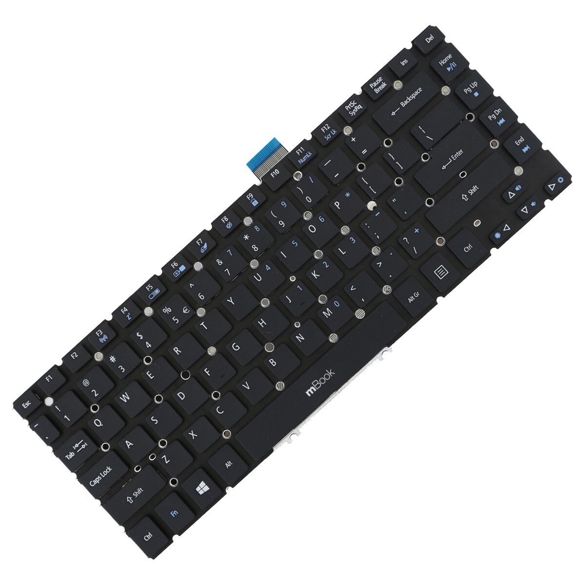 Teclado para Acer NSK-R2GBQ1B sem moldura layout americano, 