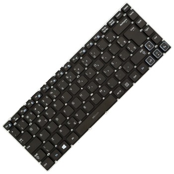 Teclado compatível com Samsung V122960BK1 com ç, 
