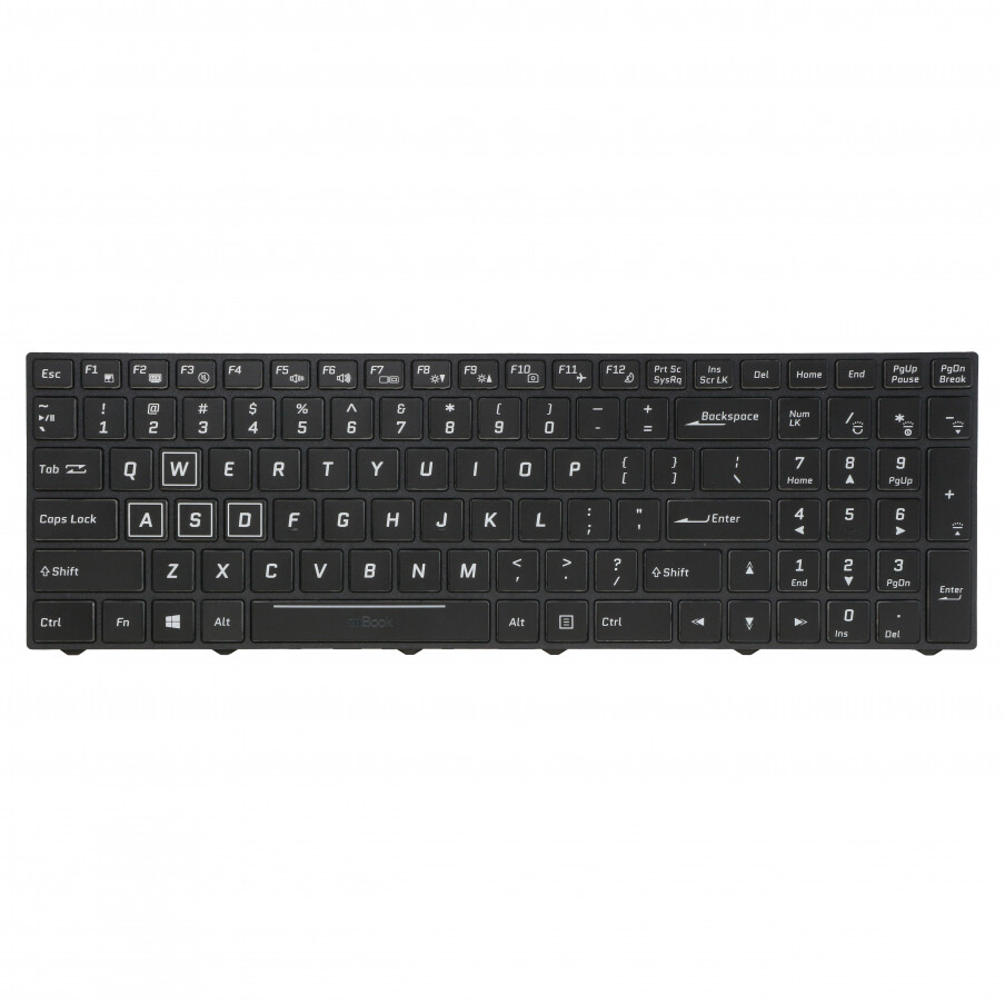 Teclado compatível com 6-80-W6700-011-1 moldura americano, 