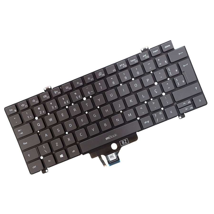 Teclado Dell Latitude BR Ç Compatível 0MV4X8, 