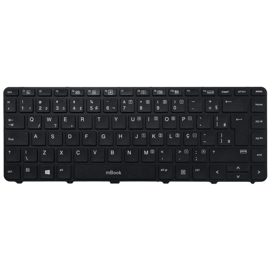 Teclado HP Probook compatível 840801-201 Luminoso, 