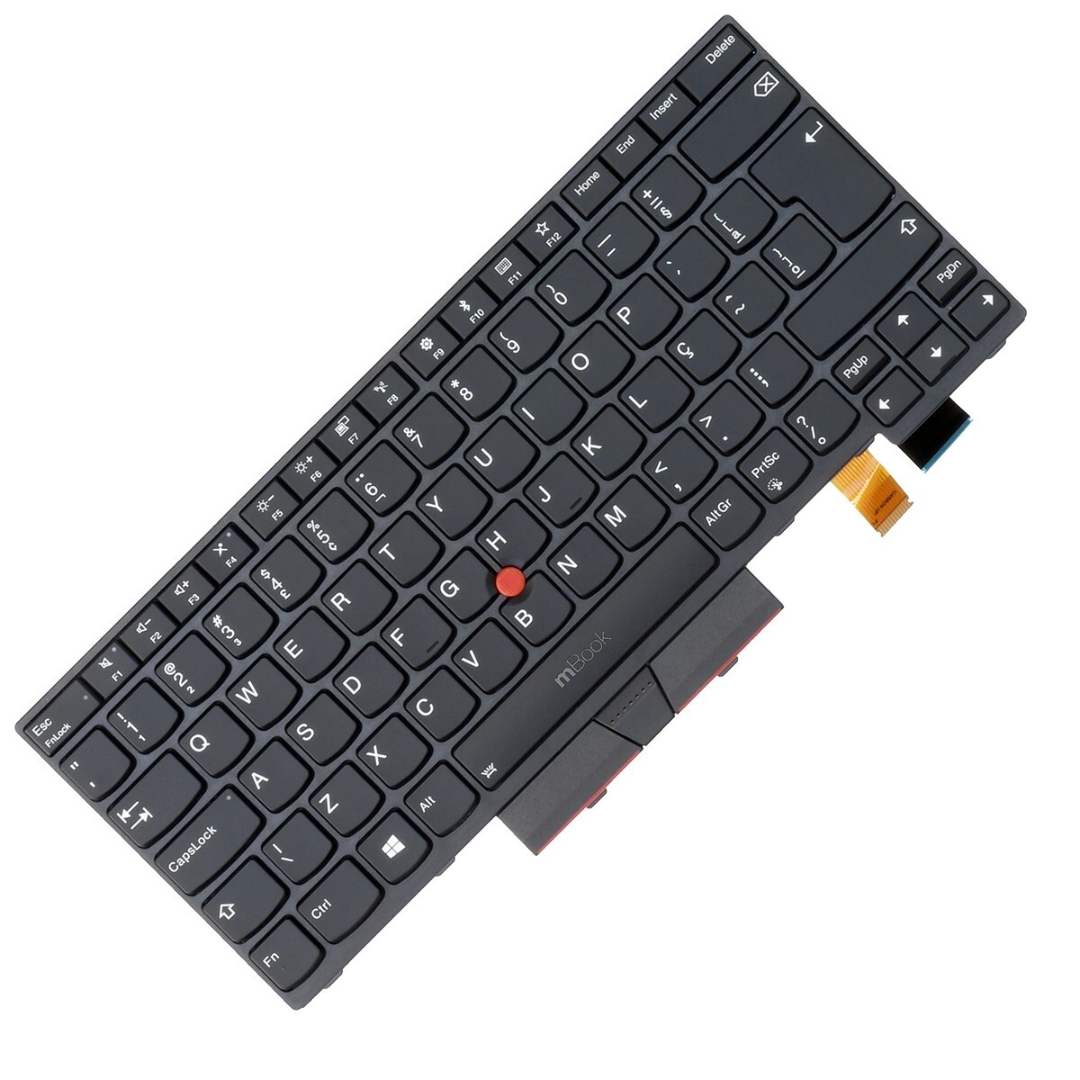 Teclado Lenovo Thinkpad Br Ç Compatível 01ax573, 