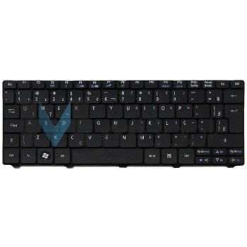Teclado compatível Acer KB.I100A.086 branco com ç, 