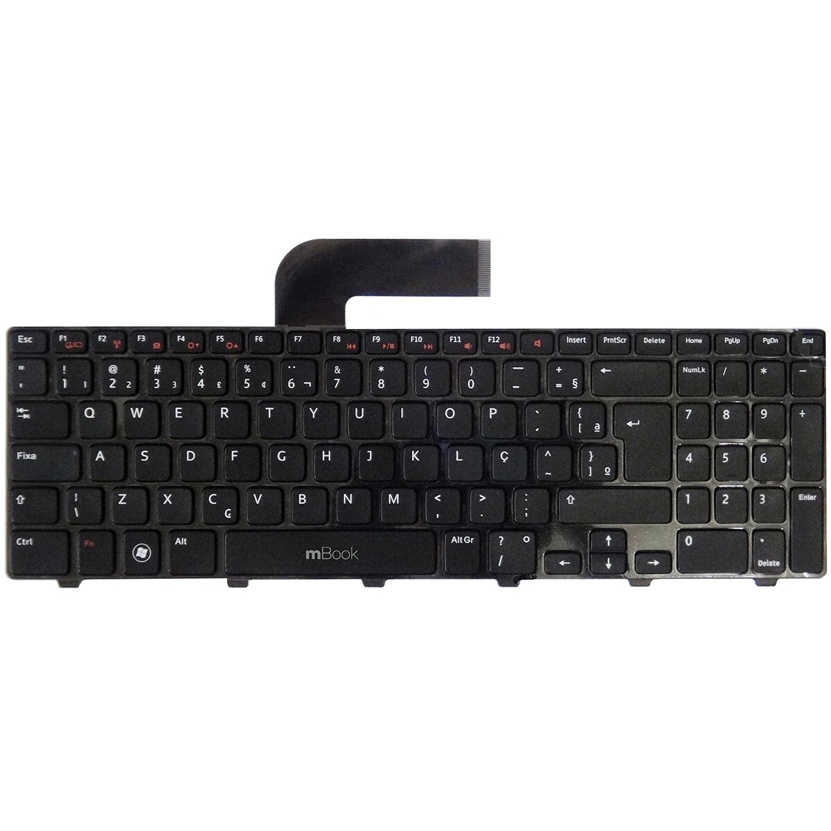 Teclado compatível Dell 0Y0PCP N5110 com Ç, 