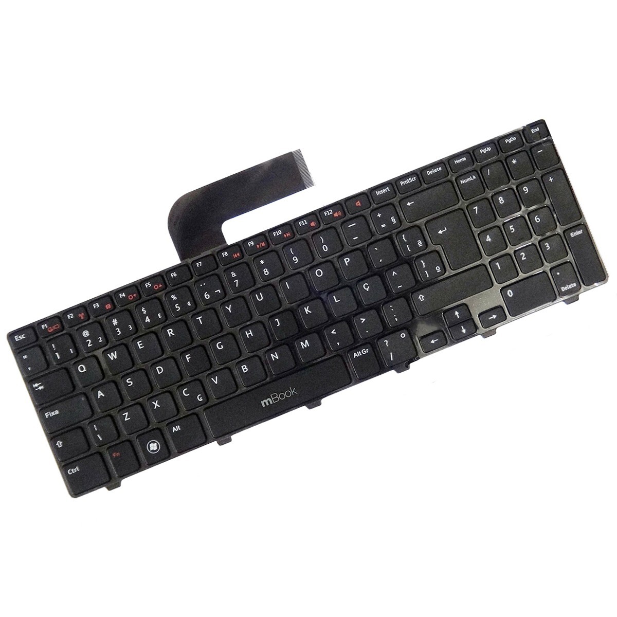 Teclado compatível Dell 0Y0PCP N5110 com Ç, 