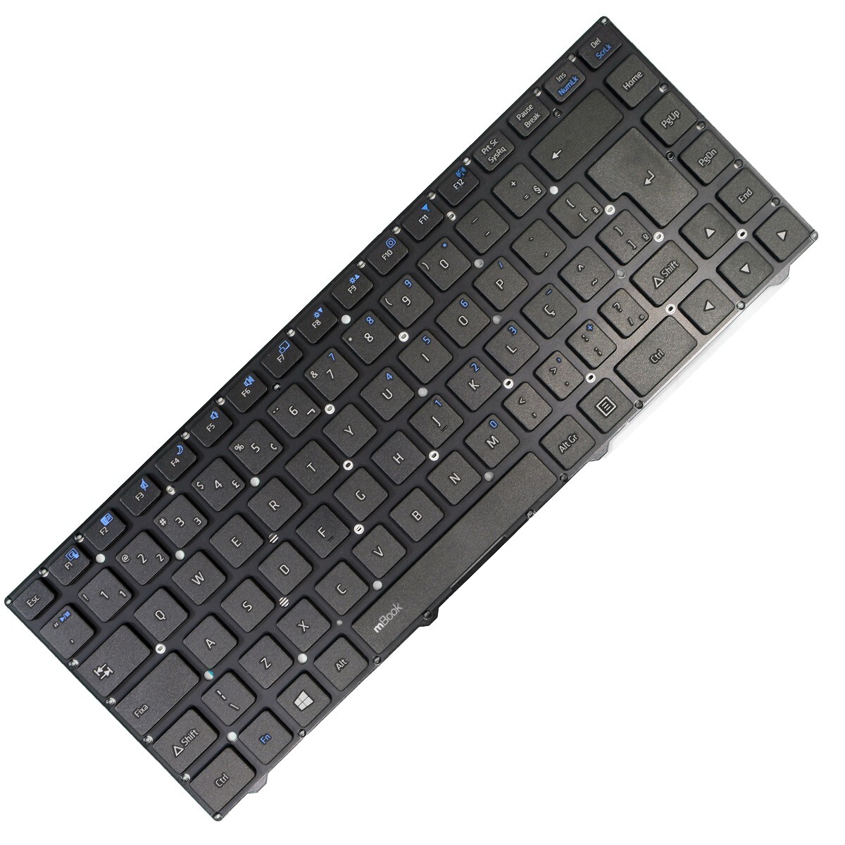 Teclado compatível MP-12B88PA-4302W Positivo com Ç, 