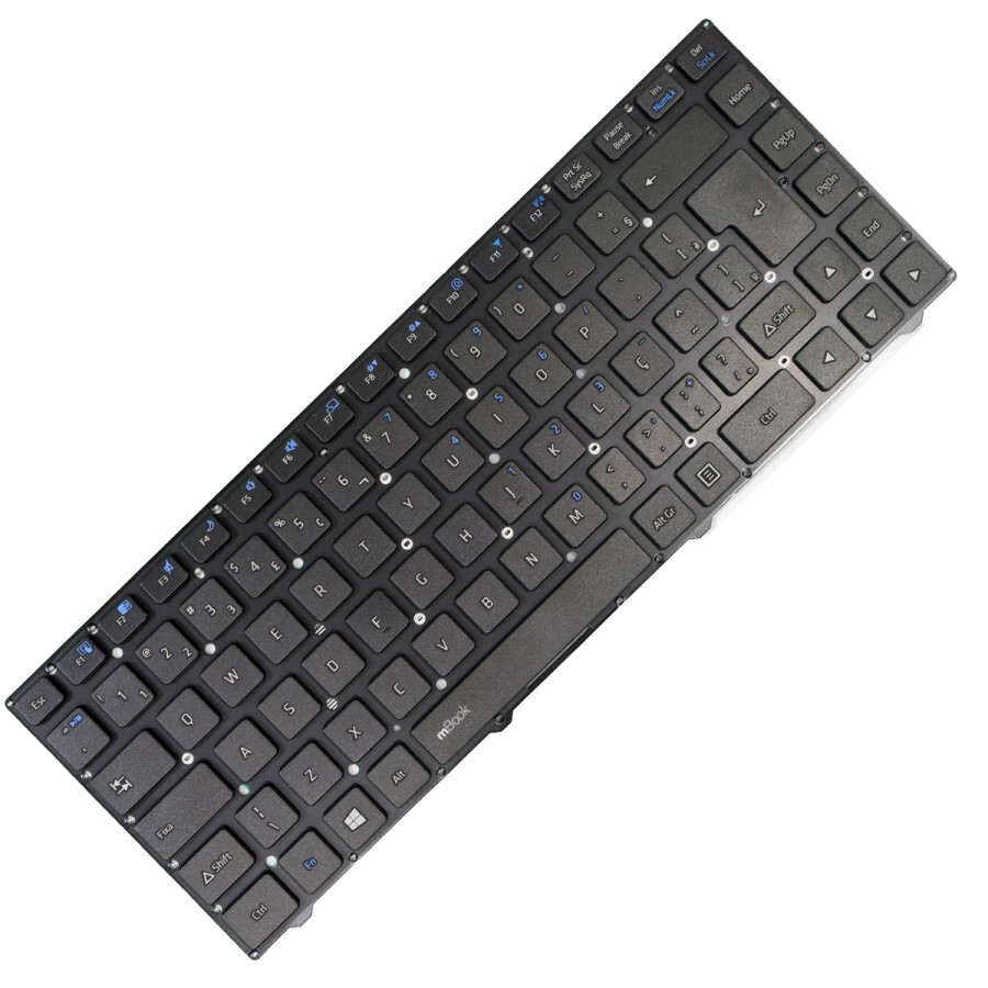 Teclado compatível MP-12B88PA-4302W Positivo com Ç, 