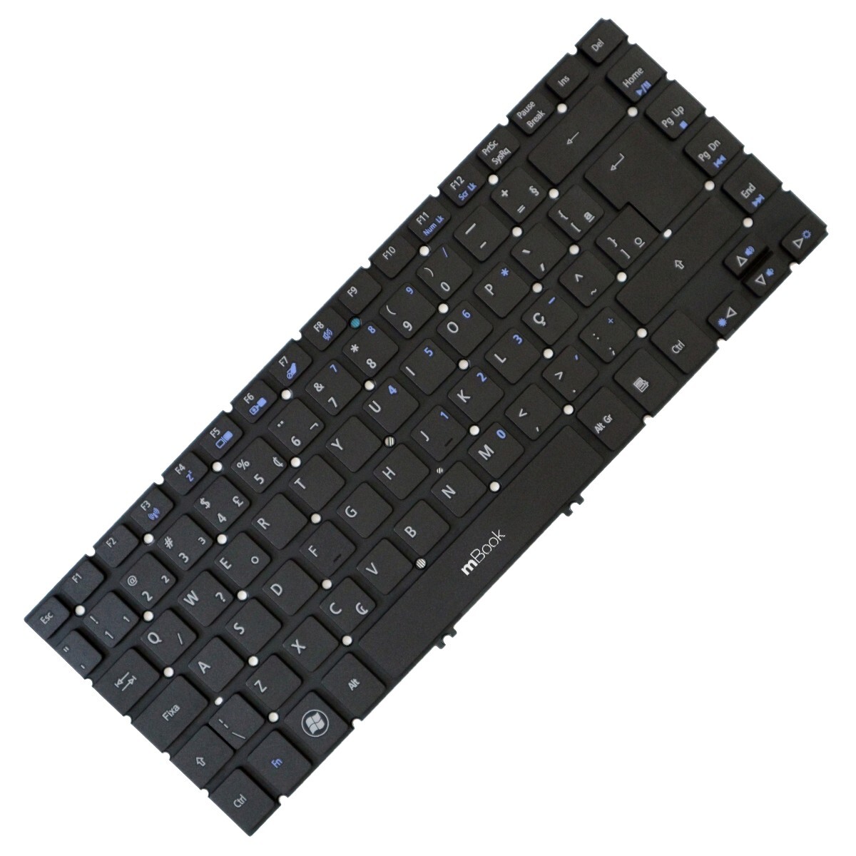 Teclado compatível Acer MP-11F76PA-4424W com Ç, 