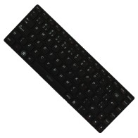 Teclado compatível Lenovo 25-011647 com moldura e Ç, 