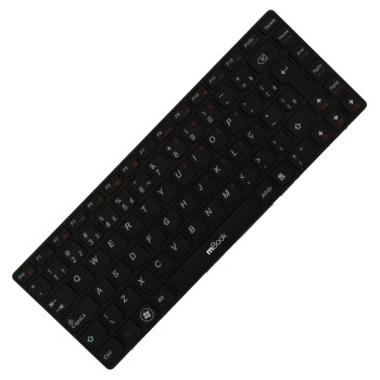 Teclado compatível Lenovo 25-011670 com moldura e Ç, 