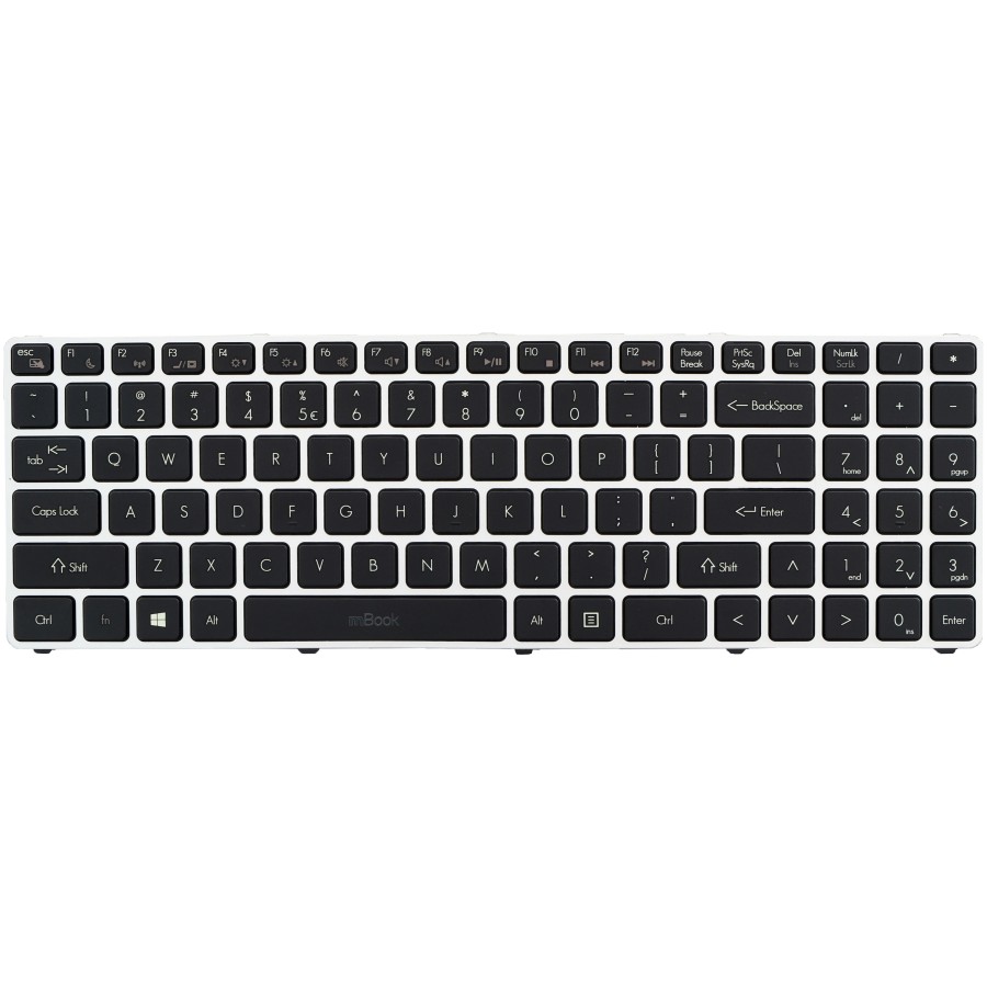 Teclado compatível com Avell AETWDU00010, 