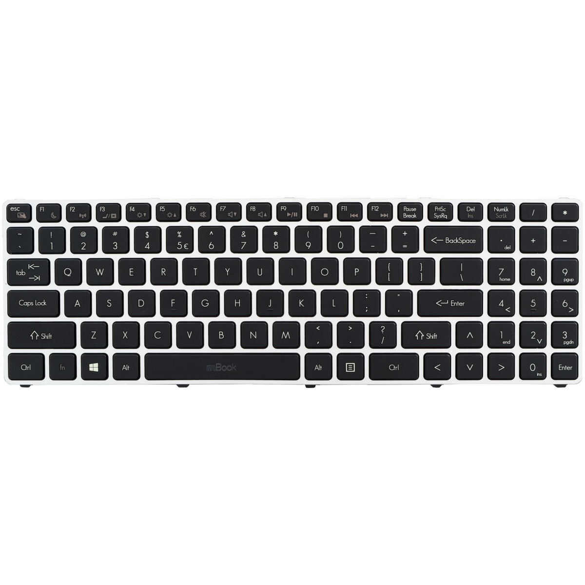 Teclado compatível com Avell MP-12K73US-920, 