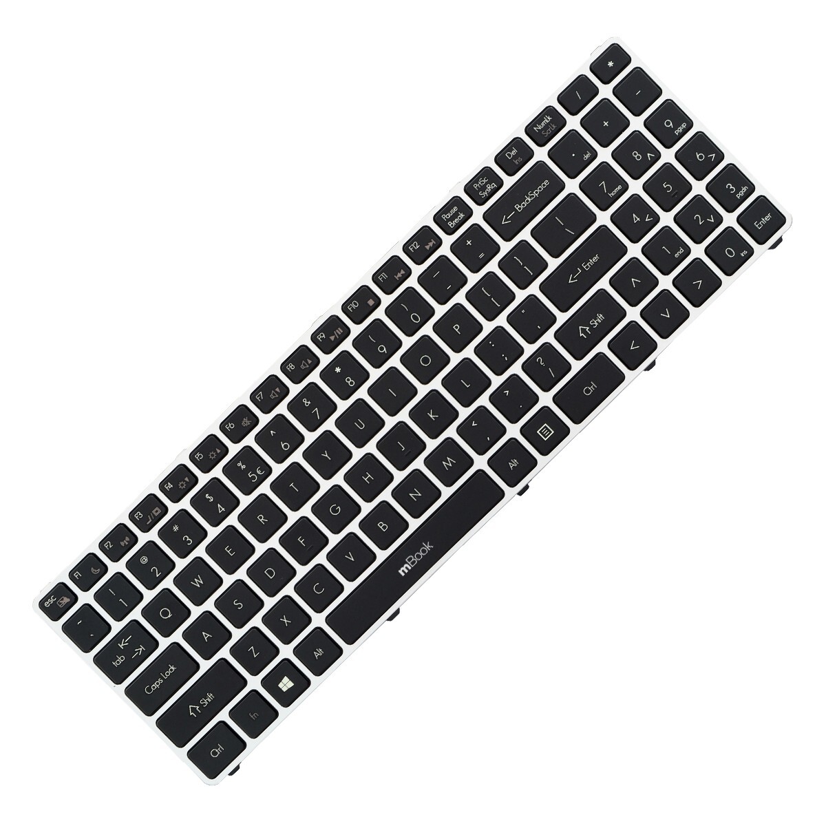 Teclado compatível com Avell MP-12K73US-920, 