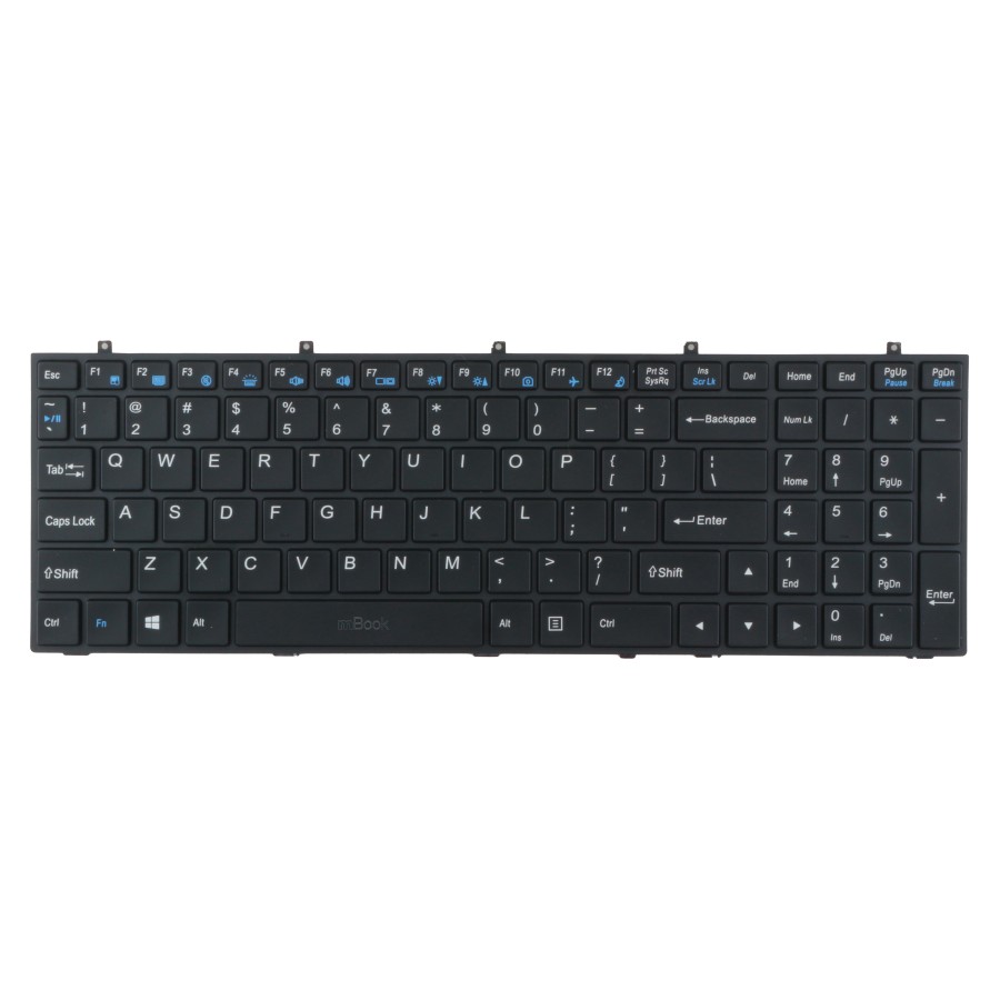 Teclado compatível com Çlevo 6-80-W6700-011-1, 