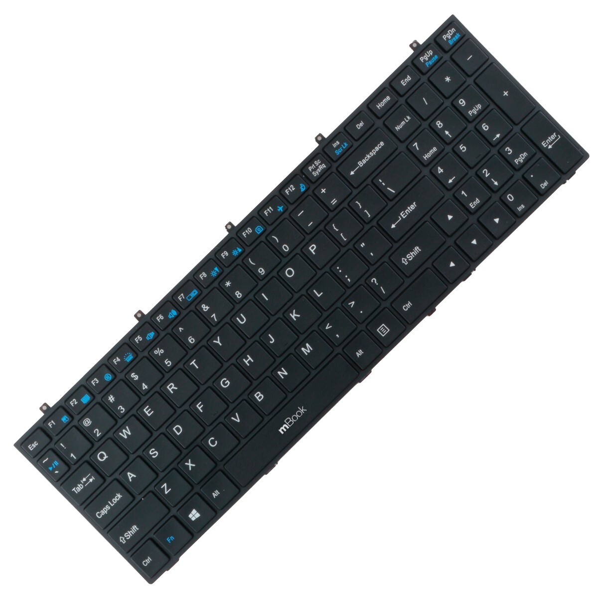 Teclado compatível com Çlevo 6-80-W6700-011-1, 
