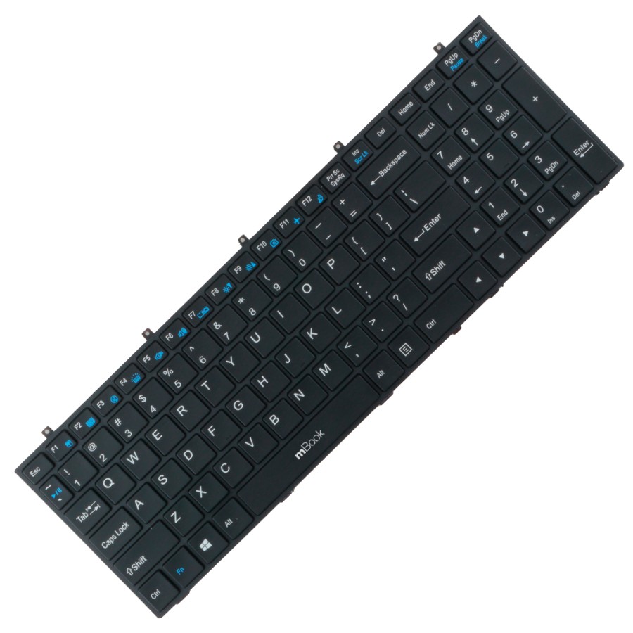 Teclado compatível com Çlevo 6-80-W6700-011-1, 