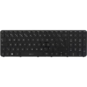 Teclado compatível com HP 703915-001 com moldura, 