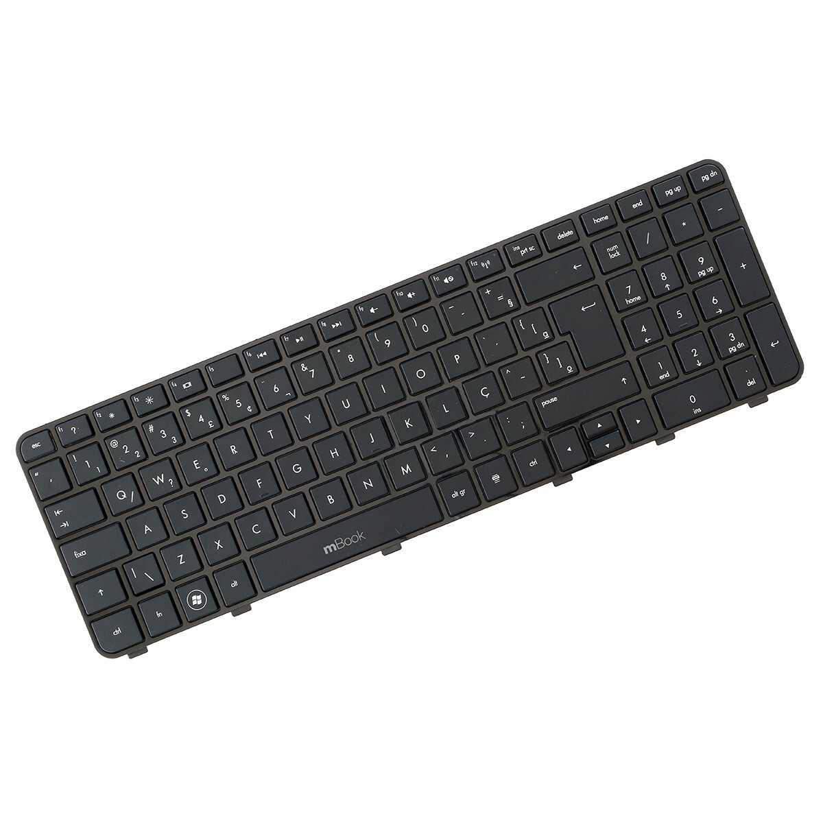 Teclado com moldura para HP dv6-6002sg, dv6-6002tu com ç, 