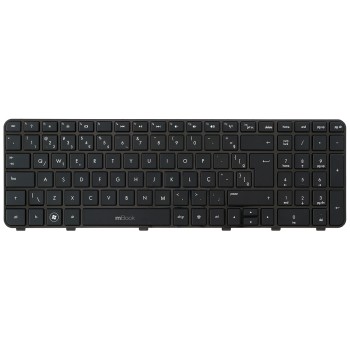 Teclado com moldura para HP dv6-6150sl, dv6-6150sr com ç, 