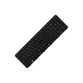 Teclado compatível com HP 697452-001 com ç e moldura, 