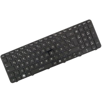 Teclado compatível com HP AER36U02210 com ç e moldura, 