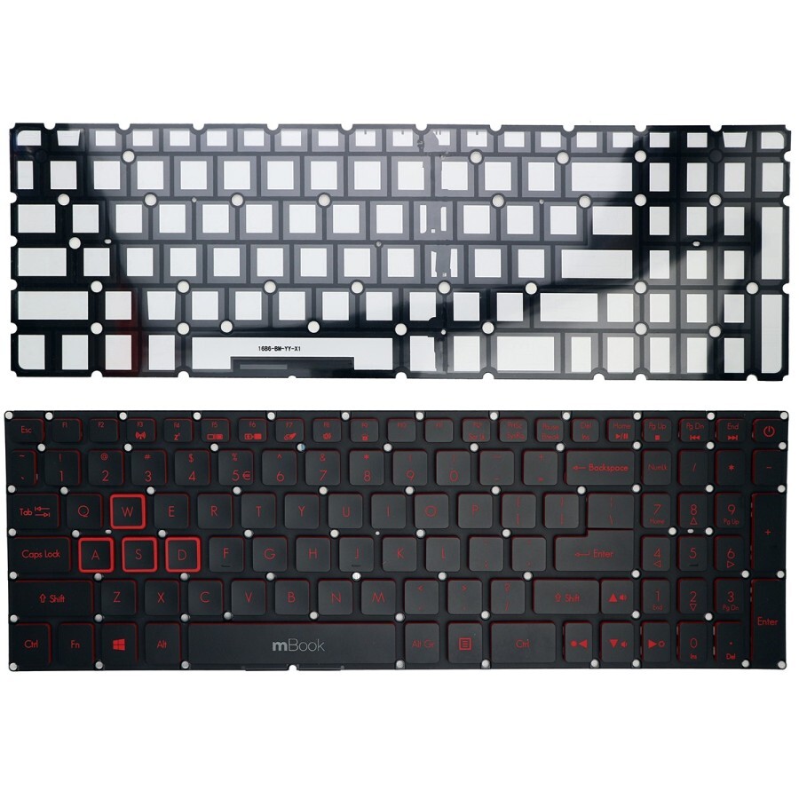 Teclado Acer Nitro compatível NKI151306B Layout US, 