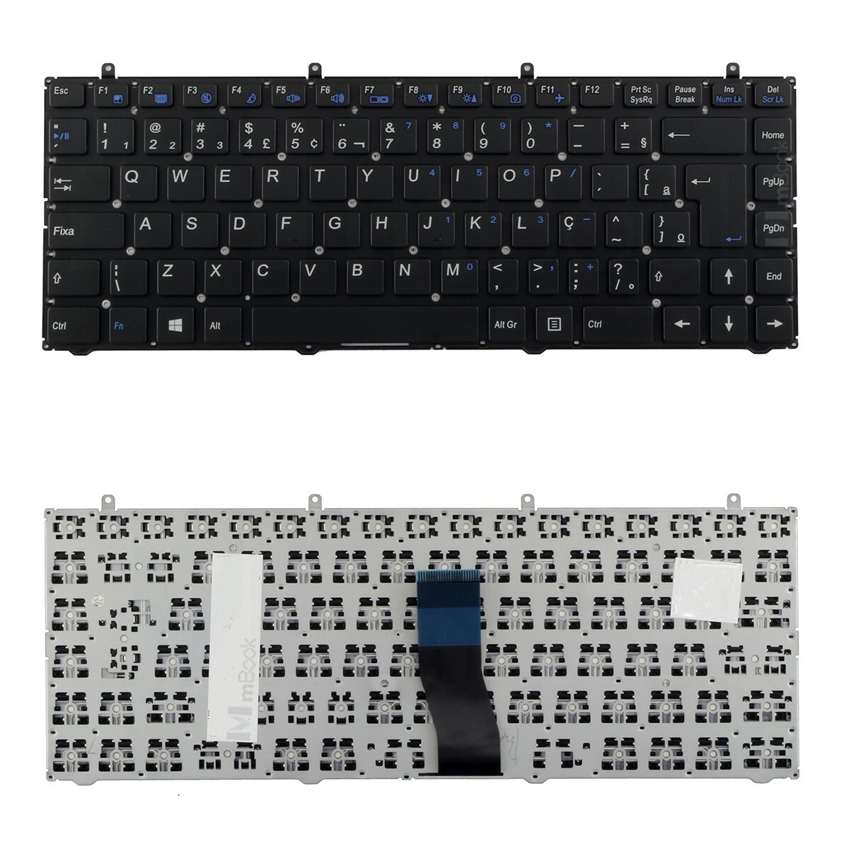Teclado compatível com Itautec 6-80-W5470-330-1, 