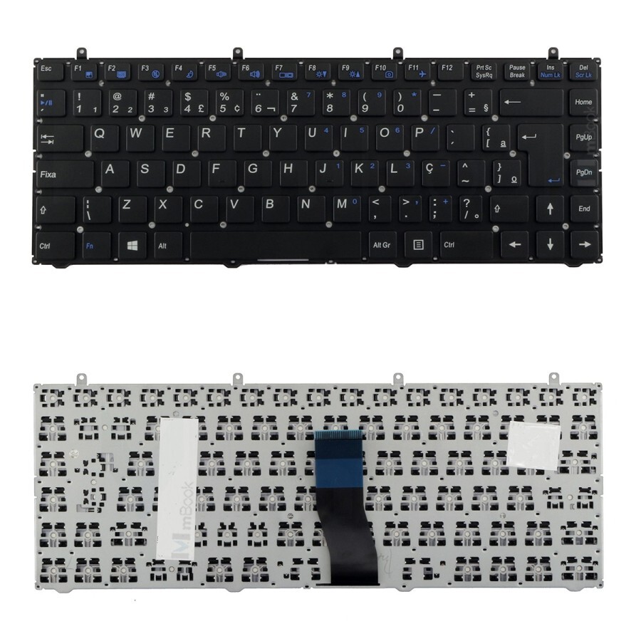 Teclado compatível com Itautec 6-80-W5470-330-1, 